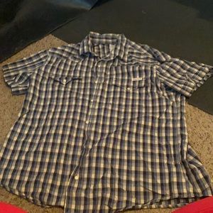 XL short sleeve pearl snap shirt